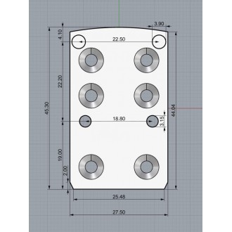Кронштейн для Holosun Open Elite на вентилируемую планку до 8 мм