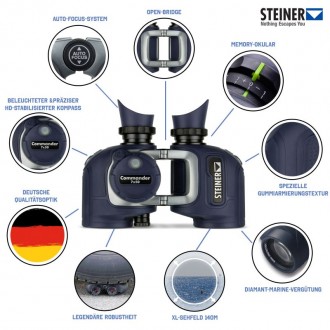Оптический бинокль Steiner Commander 7x50 Compass