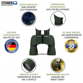 Оптический бинокль Steiner Nighthunter 8x56 bundle