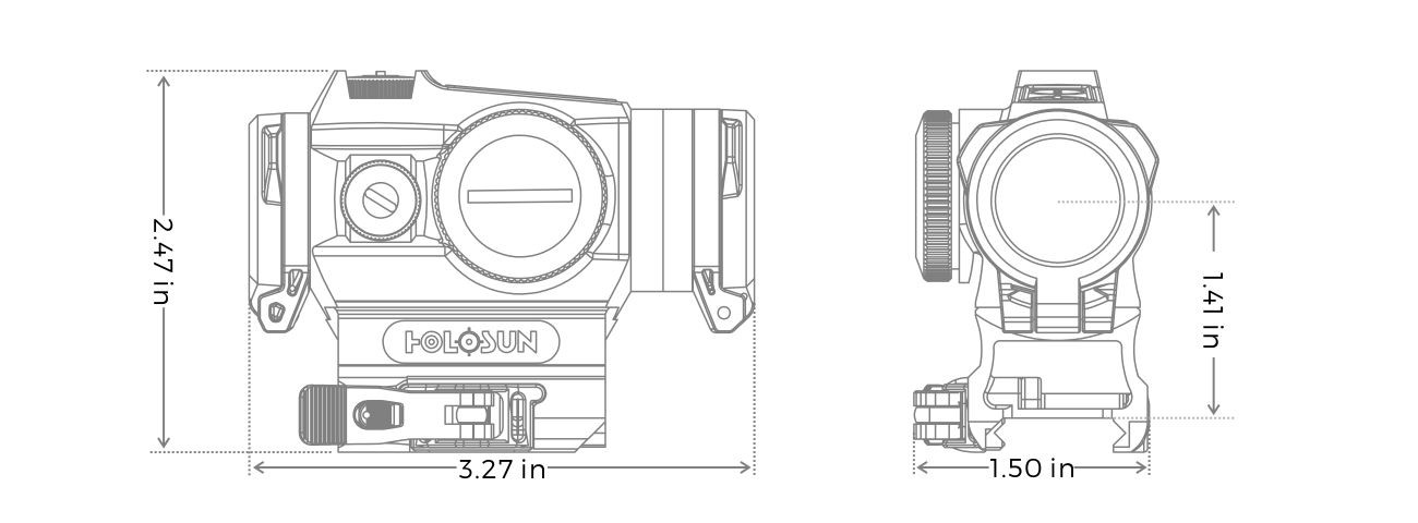 фото Holosun HE515GT, зеленая марка