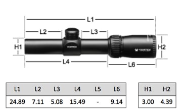 фото Vortex Crossfire II 1-4x24, V-Brite