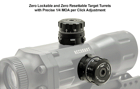 фото оптического прицела LEAPERS Prism T4 CQB 4X32 (грав. Circle Dot) SCP-T4IECDQ