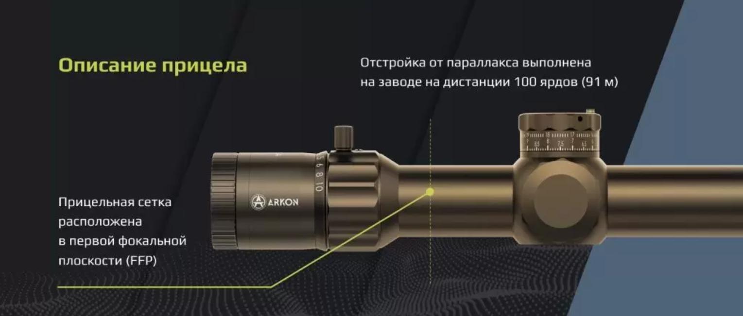 характеристики ARKON Model A 1-10х28 FDE