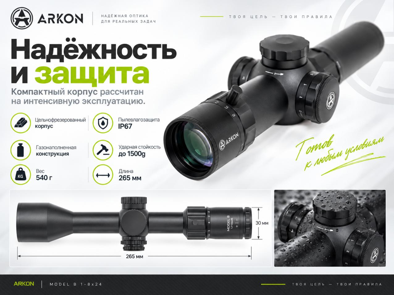 фото Arkon Model B 1-8x24