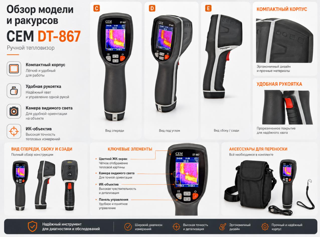 преимущества CEM DT-867