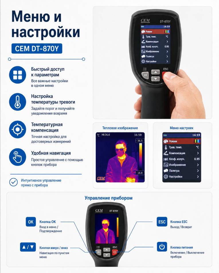 комплектация CEM DT-870Y