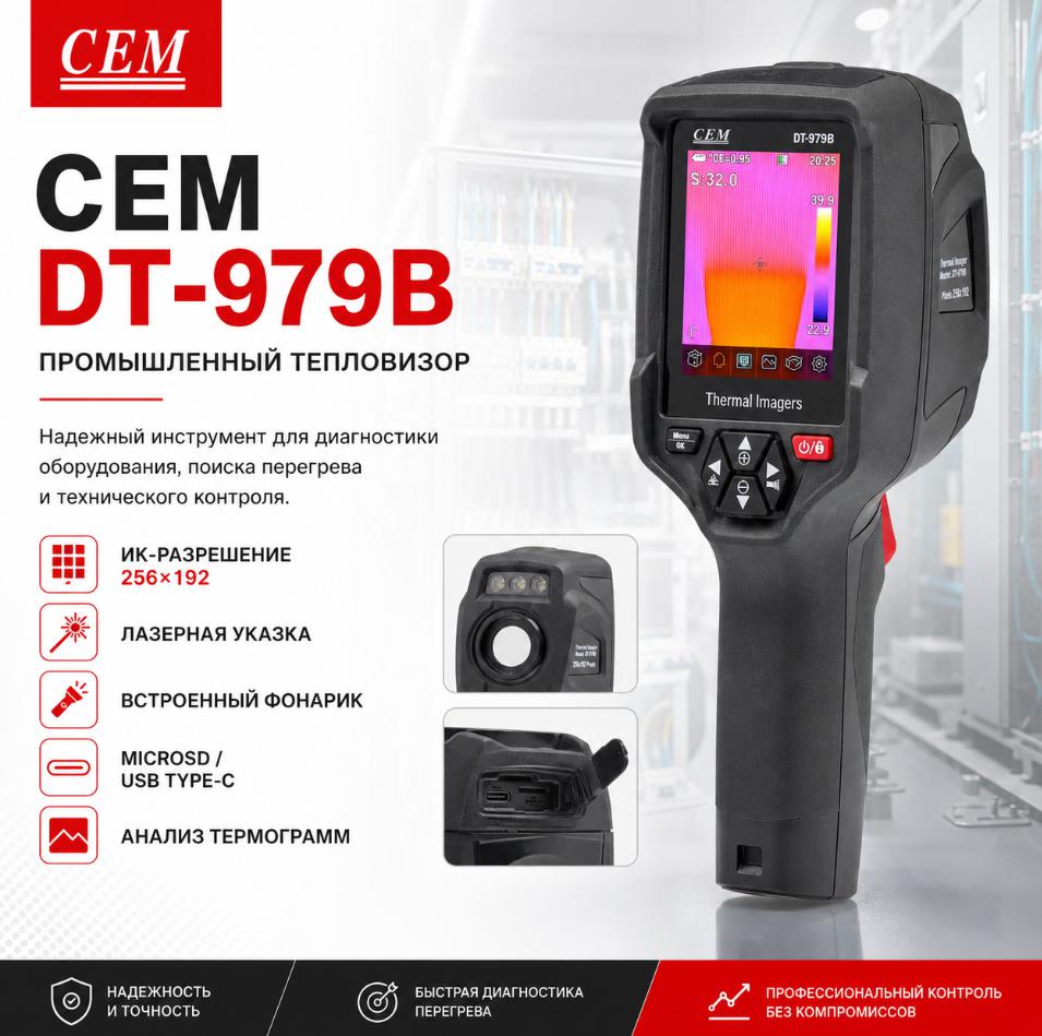 компактный тепловизор модель CEM DT-979B