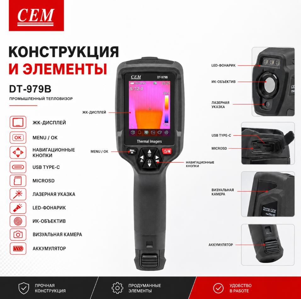 особенности CEM DT-979B