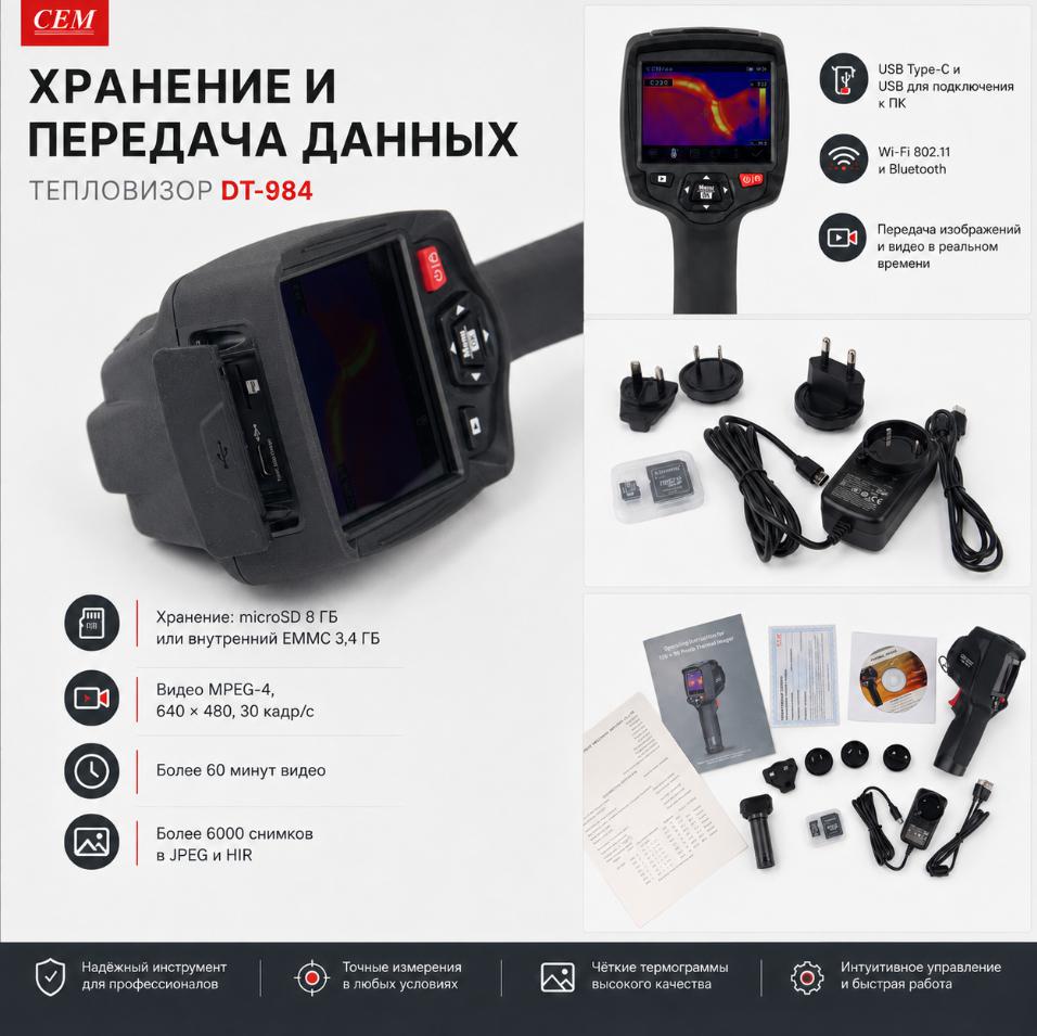 компактный тепловизор CEM DT-984