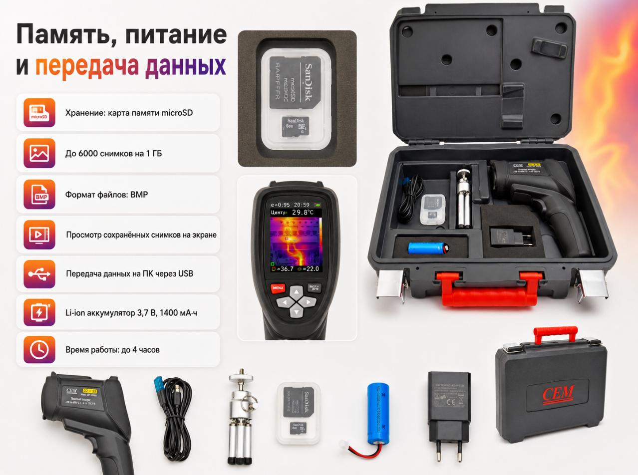 компактный тепловизор CEM DT-9868
