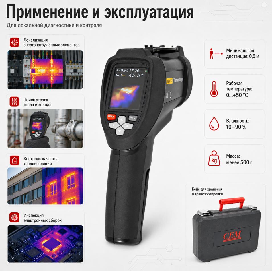 преимущества CEM DT-9868S