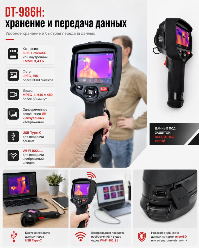 компактный тепловизор CEM DT-986H