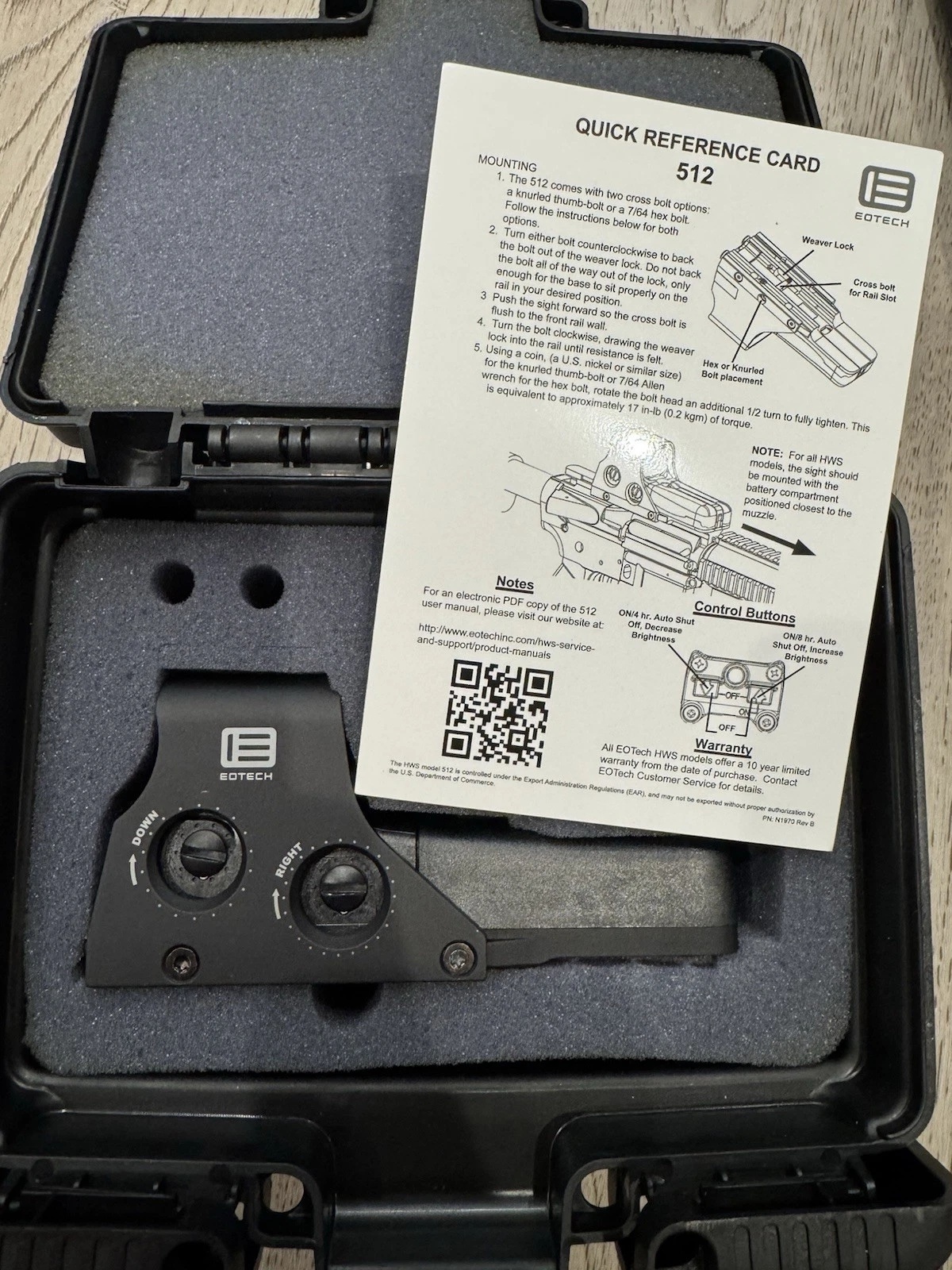 характеристики EOTech 512.A65