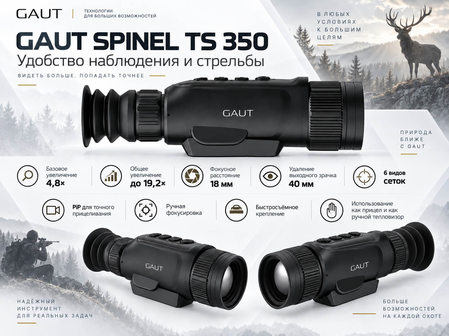 преимущества Gaut Spinel TS 350