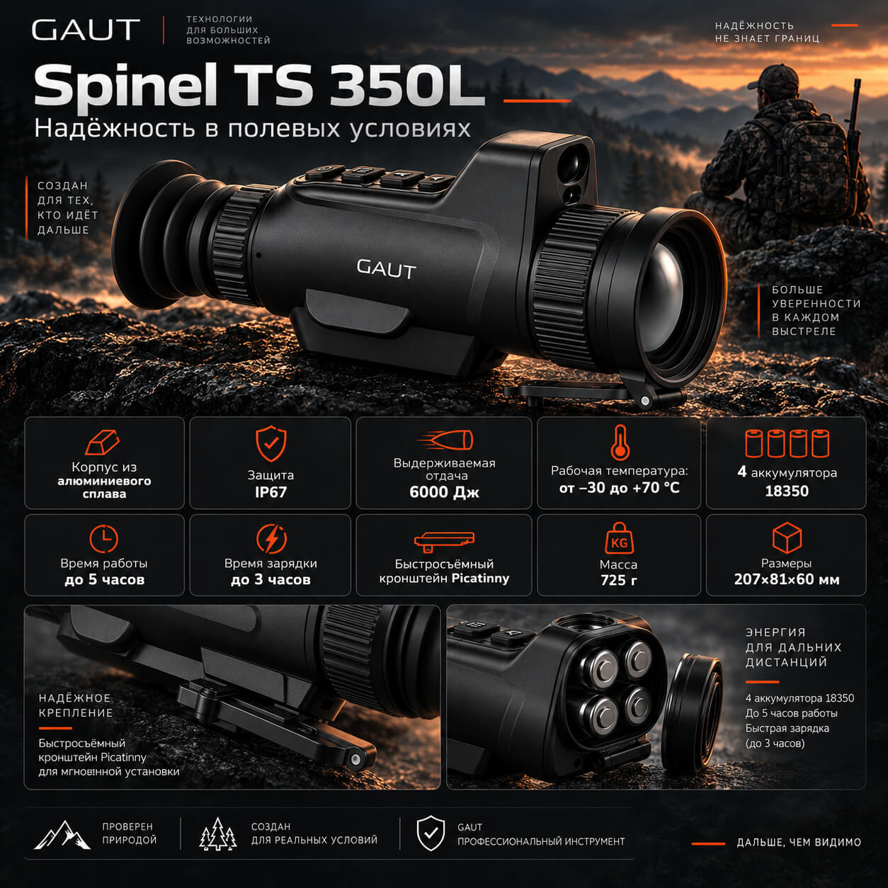 характеристики Gaut Spinel TS 350L