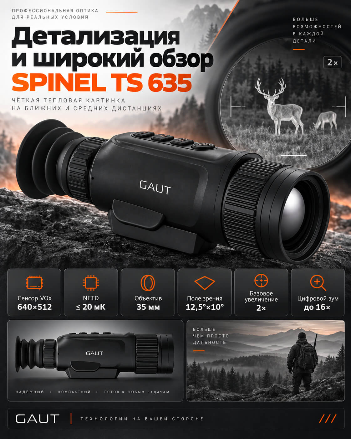 особенности Gaut Spinel TS 635