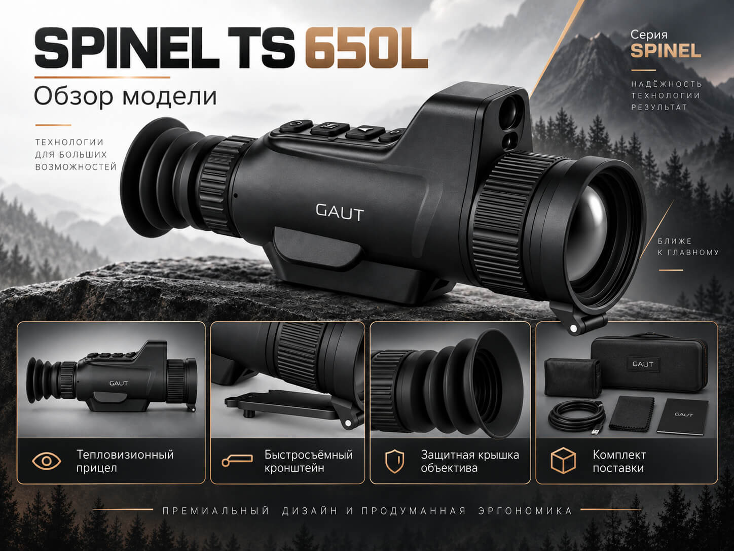 преимущества Gaut Spinel TS 650L