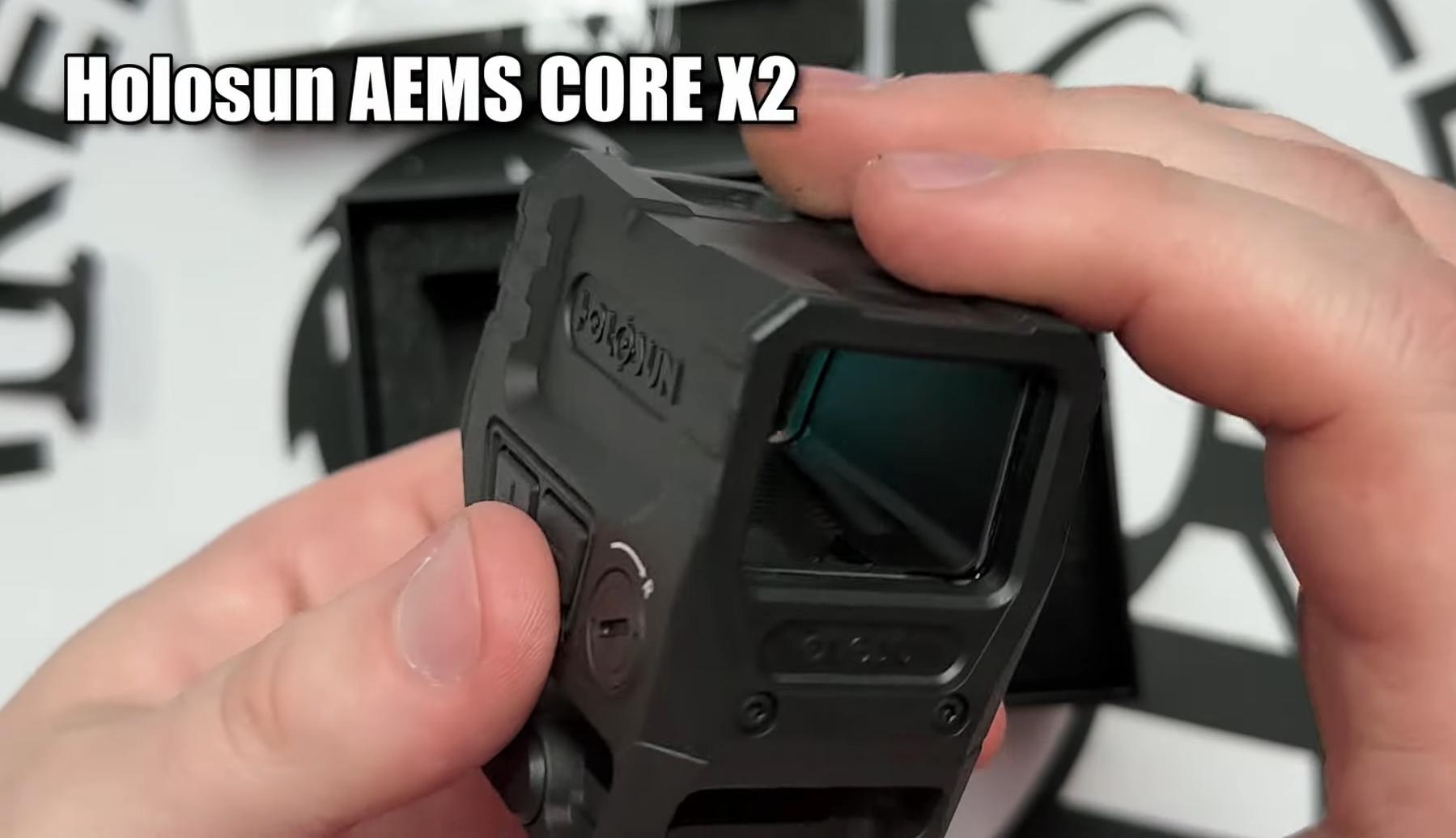 коллиматорный прицел Holosun AEMS CORE X2-RD, красная марка