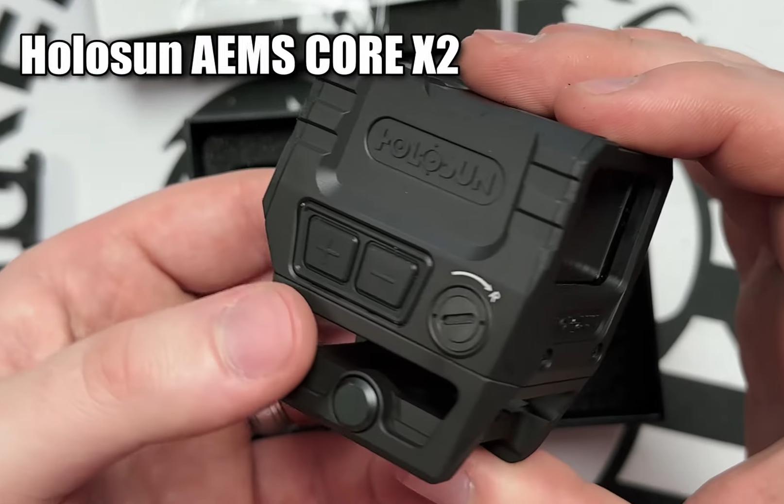 внешний вид Holosun AEMS CORE X2-RD, красная марка