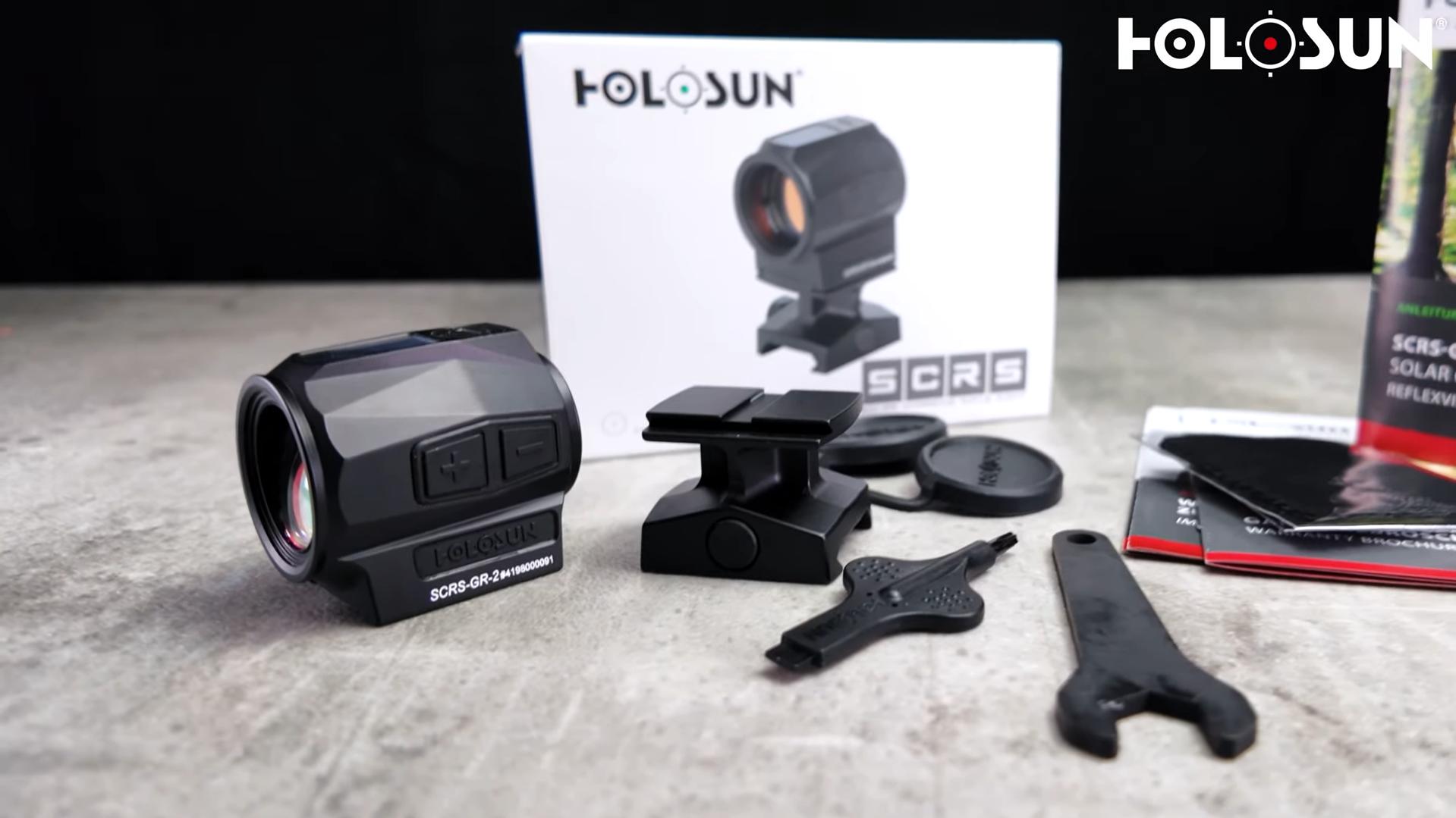 коллиматорный прицел модель Holosun SCRS GR 2 зелёная марка