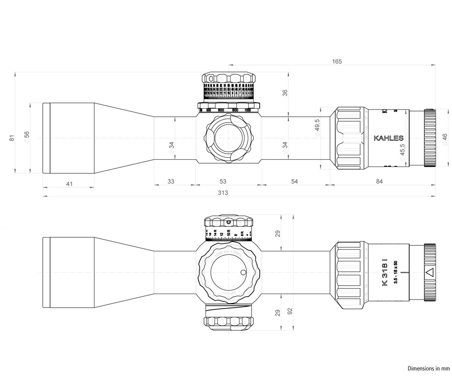 оптический прицел модель Kahles K318i 3,5-18x50 (SKMR4)