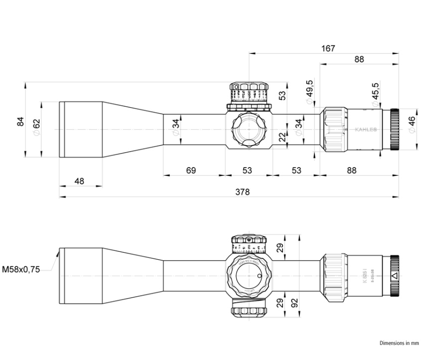 оптический прицел модель Kahles K525i DLR 5-25x56