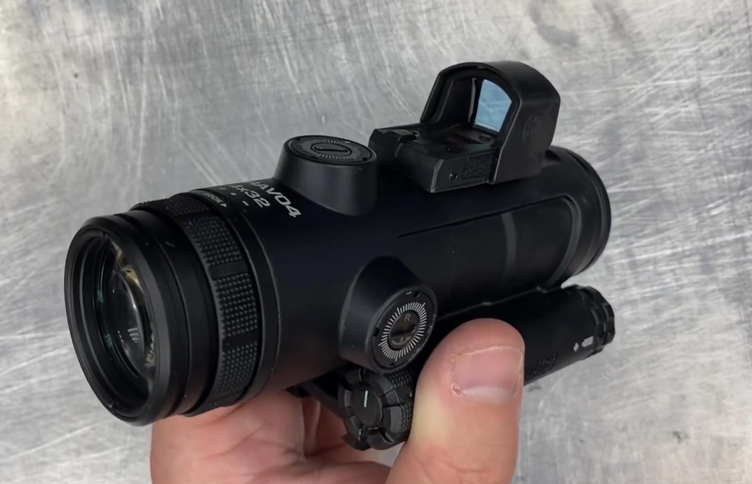 преимущества Sig Sauer BRAVO4 BATTLE PACK Prism Sight 4x32