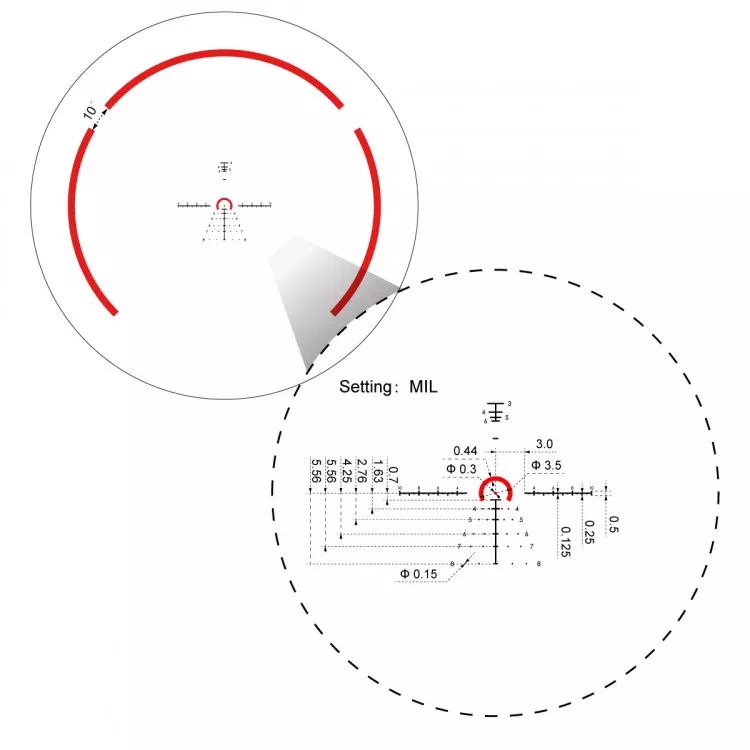 корпус Vector Optics Constantine 1-8x24 RAR (SCFF-60)