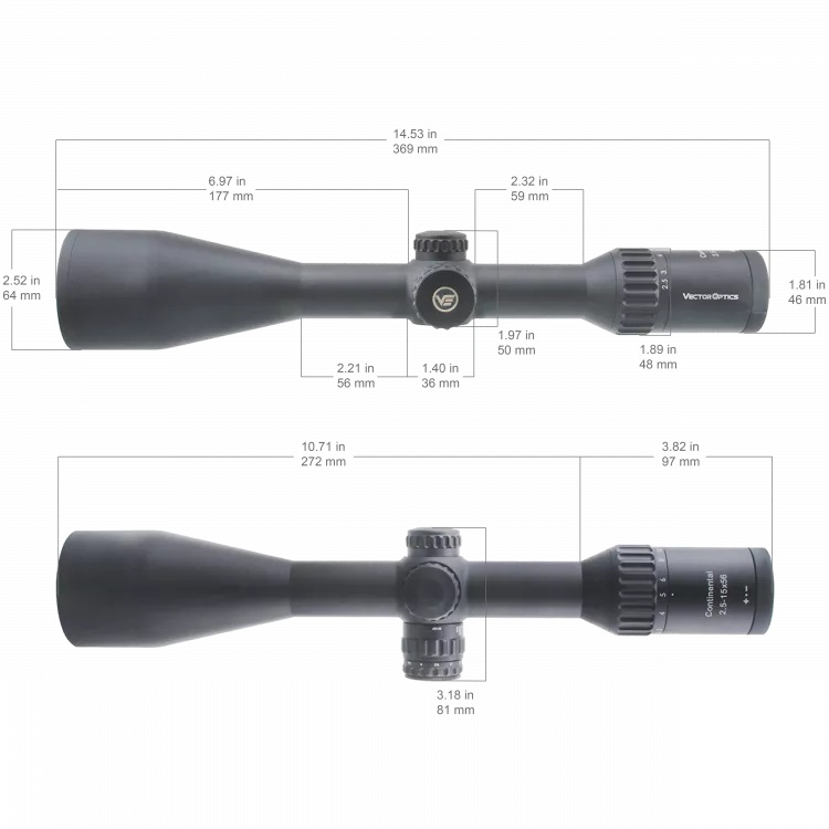 внешний вид Vector Optics Continental 2,5-15x56 Hunting G4 (SCOM-38)