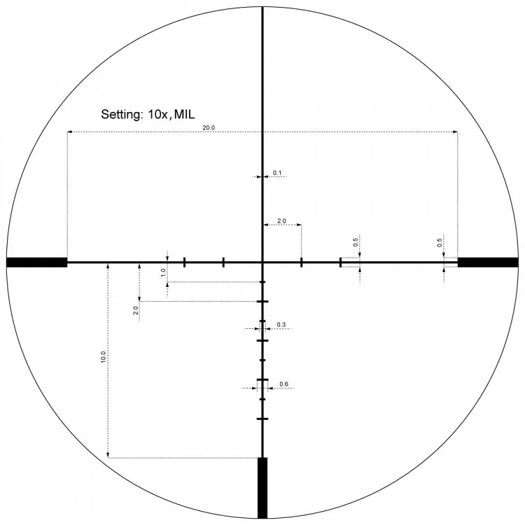 преимущества Vector Optics Continental X10 1-10х24I ED FIBER (SCOC-47)