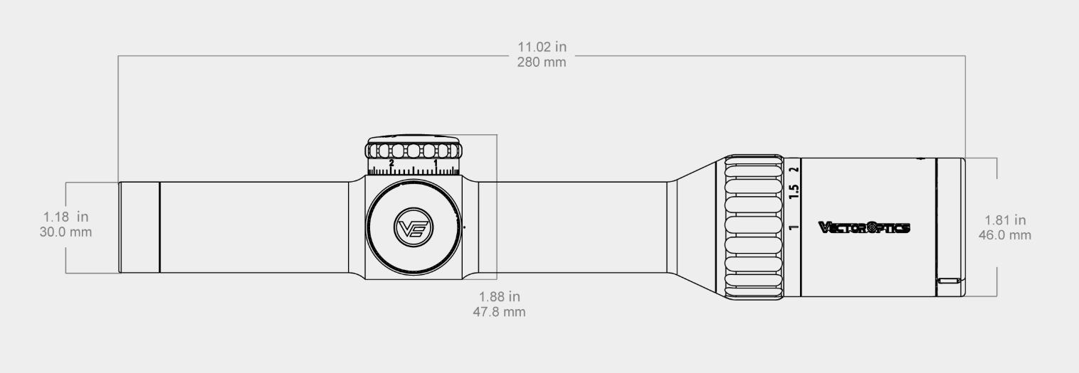 комплектация Vector Optics Continental X10 1-10х24I ED FIBER (SCOC-47)