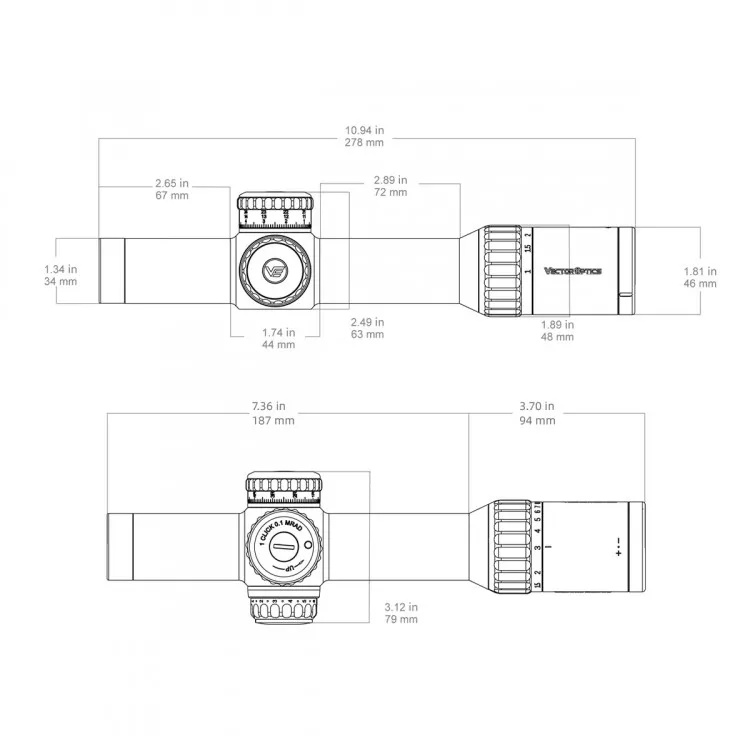 преимущества Vector Optics Continental X10 1-10х28 ED RAR-C (SCFF-62)