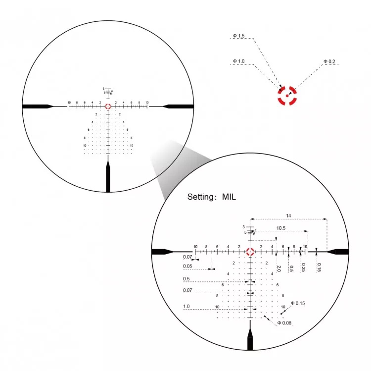 корпус Vector Optics Continental X10 1-10х28 ED RAR-C (SCFF-62)