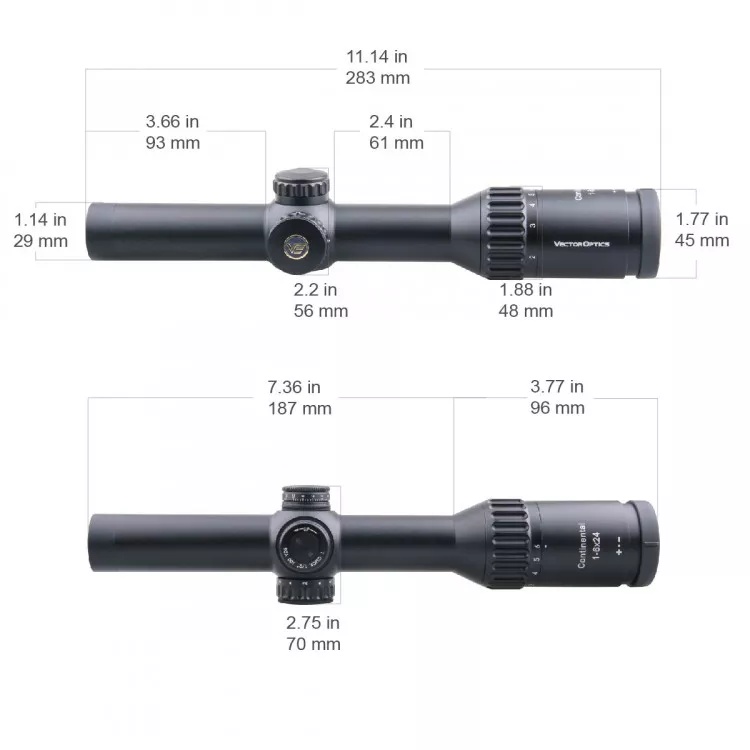 оптический прицел Vector Optics Continental X6 1-6x24 FIBER (SCOC-48)