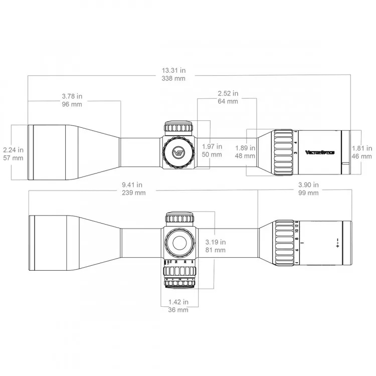 преимущества Vector Optics Continental X6 3-18x50 FIBER SFP (SCOL-65)