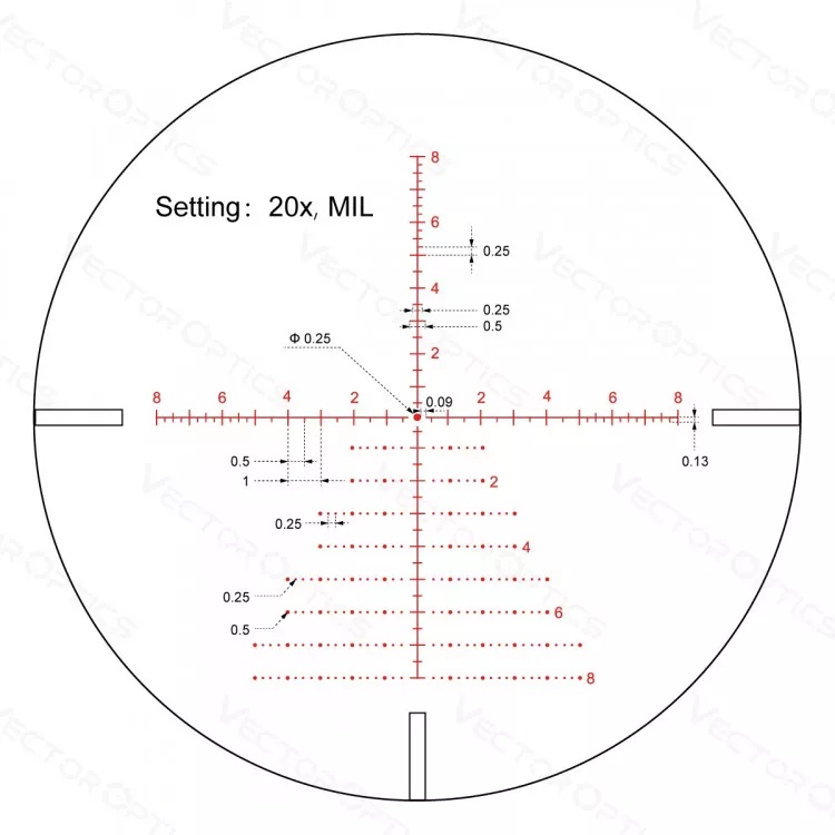 комплектация Vector Optics Continental X6 Tactical 4-24x50 SFP ARI (SCOL-54)