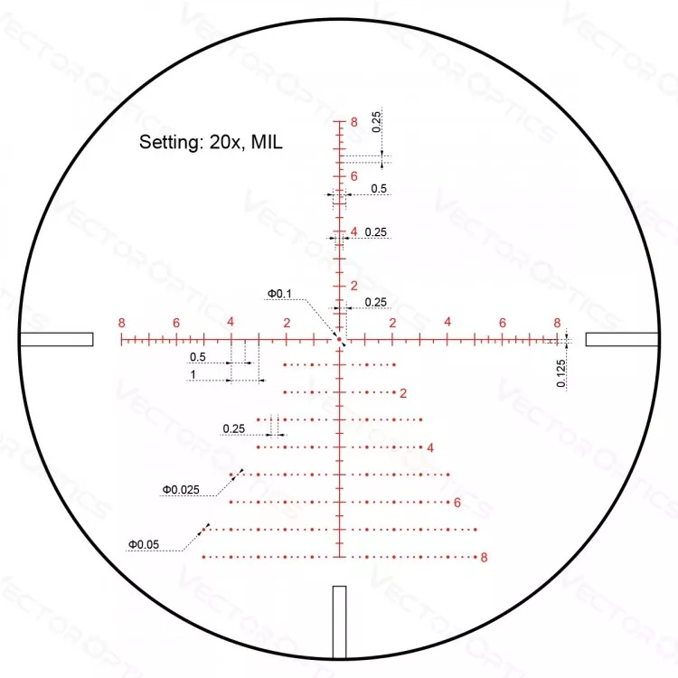 комплектация Vector Optics Continental X6 Tactical 5-30x56 SFP ARI (SCOL-47)