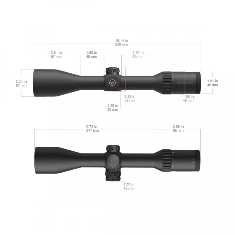 характеристики Vector Optics Continental X8 2-16x50 ED (SCOM-45)