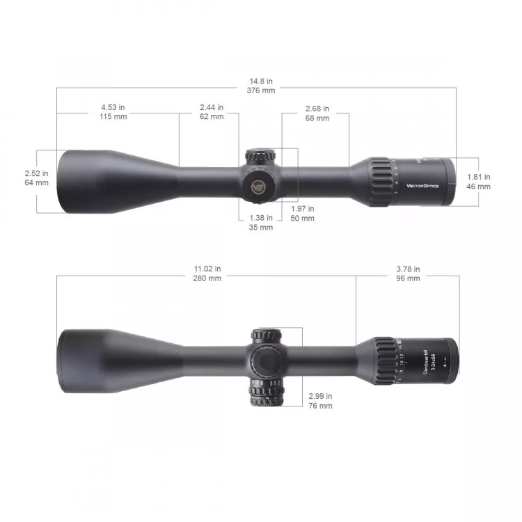 внешний вид Vector Optics Continental X8 3-24х56 SFP Hunting ED (SCOL-50)