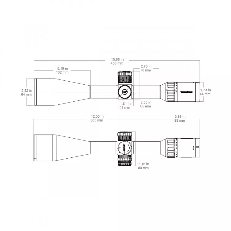 внешний вид Vector Optics Continental X8 6-48x56 ED MIL TACTICAL (SCOL-TM52)