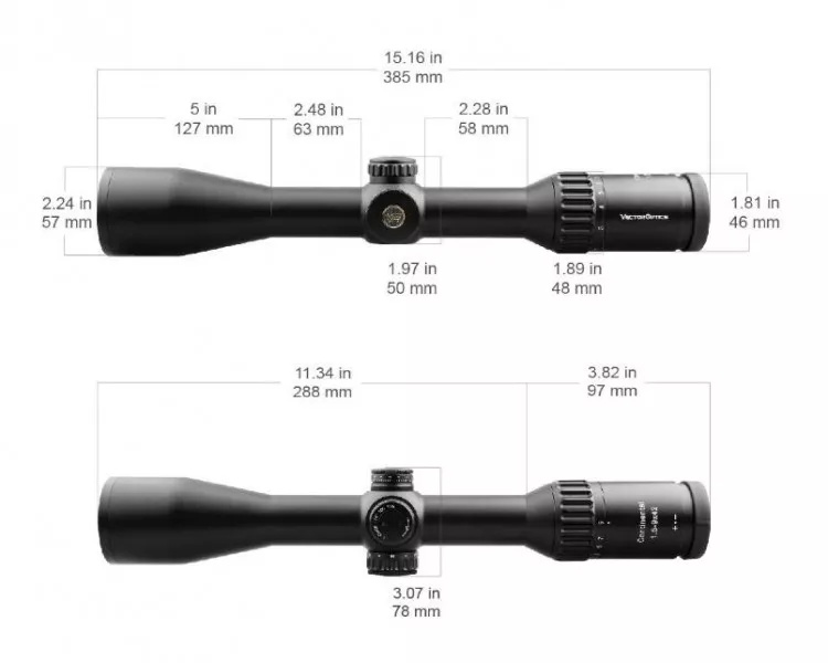 характеристики Vector Optics Continental x6 1,5-9x42 G4 Hunting SFP (SCOM-23)