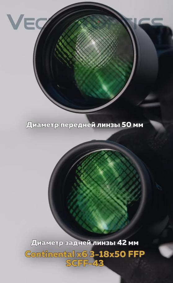 особенности Vector Optics Continental x6 3-18x50 FFP VEC-MBR (SCFF-43)