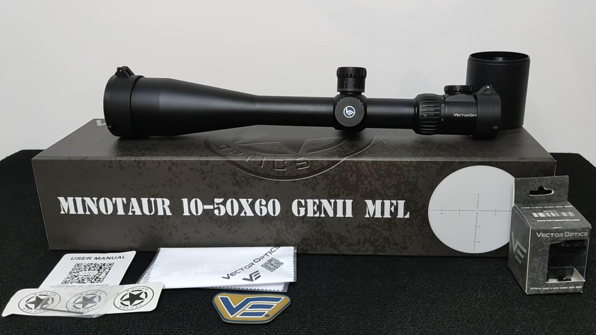 оптический прицел модель Vector Optics Minotaur GENII 10-50x60 MFL SFP (SCOL-39)