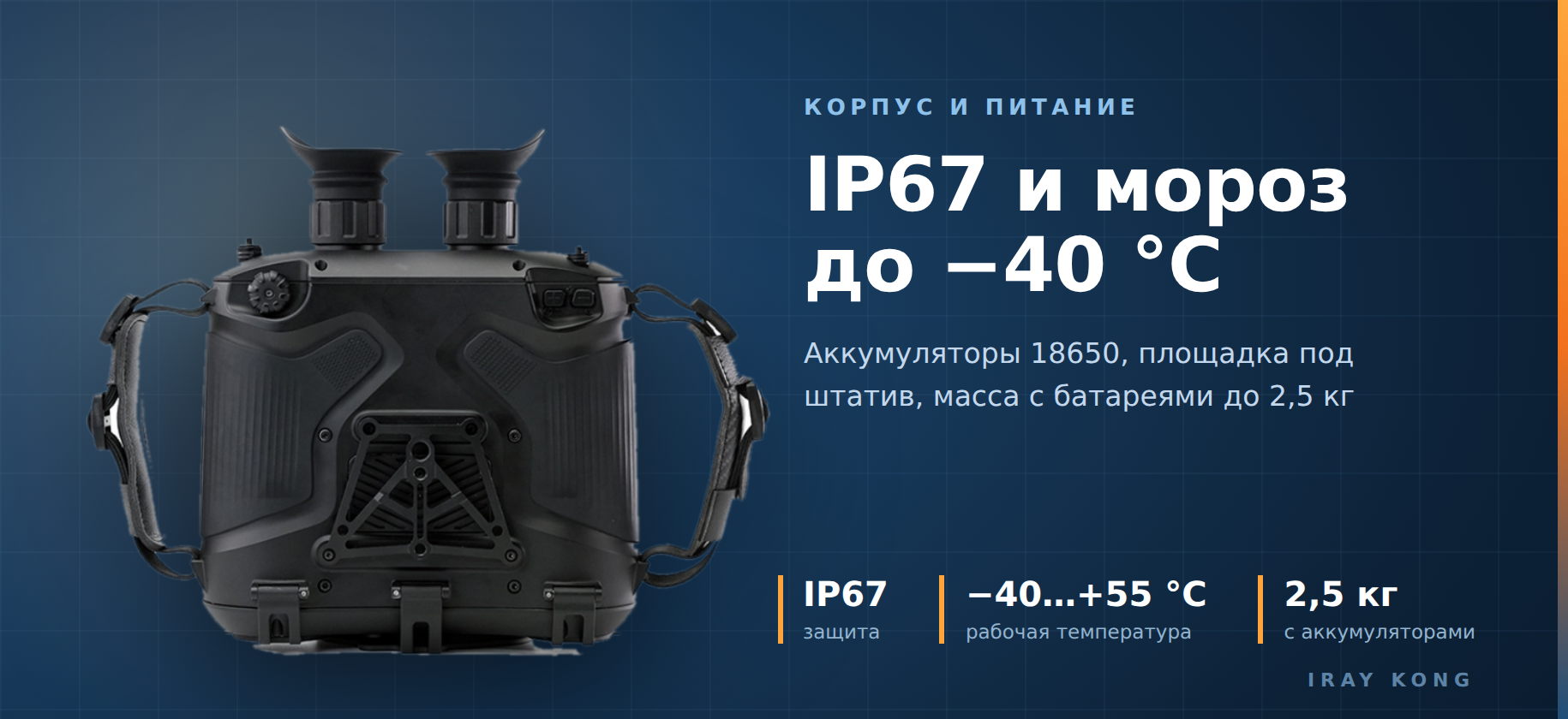 защита от влаги у iRay Kong BE mini