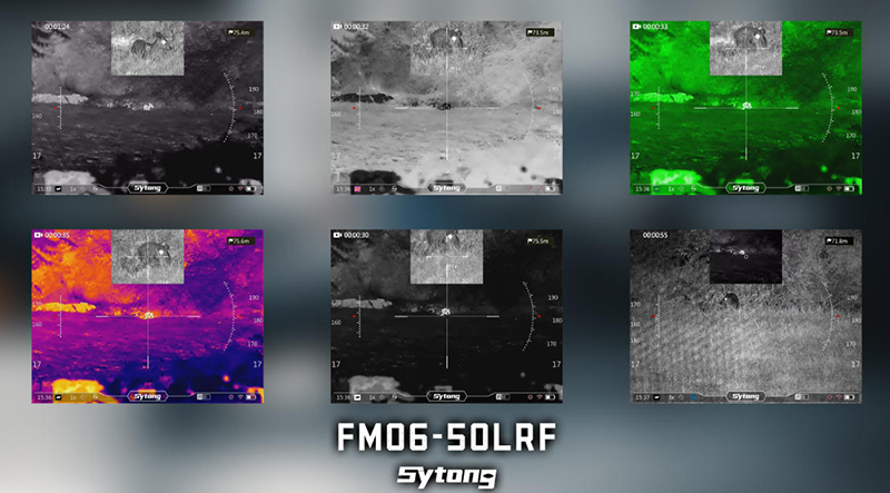 действующие палитры и прицельные сетки Sytong FM06-50 LRF