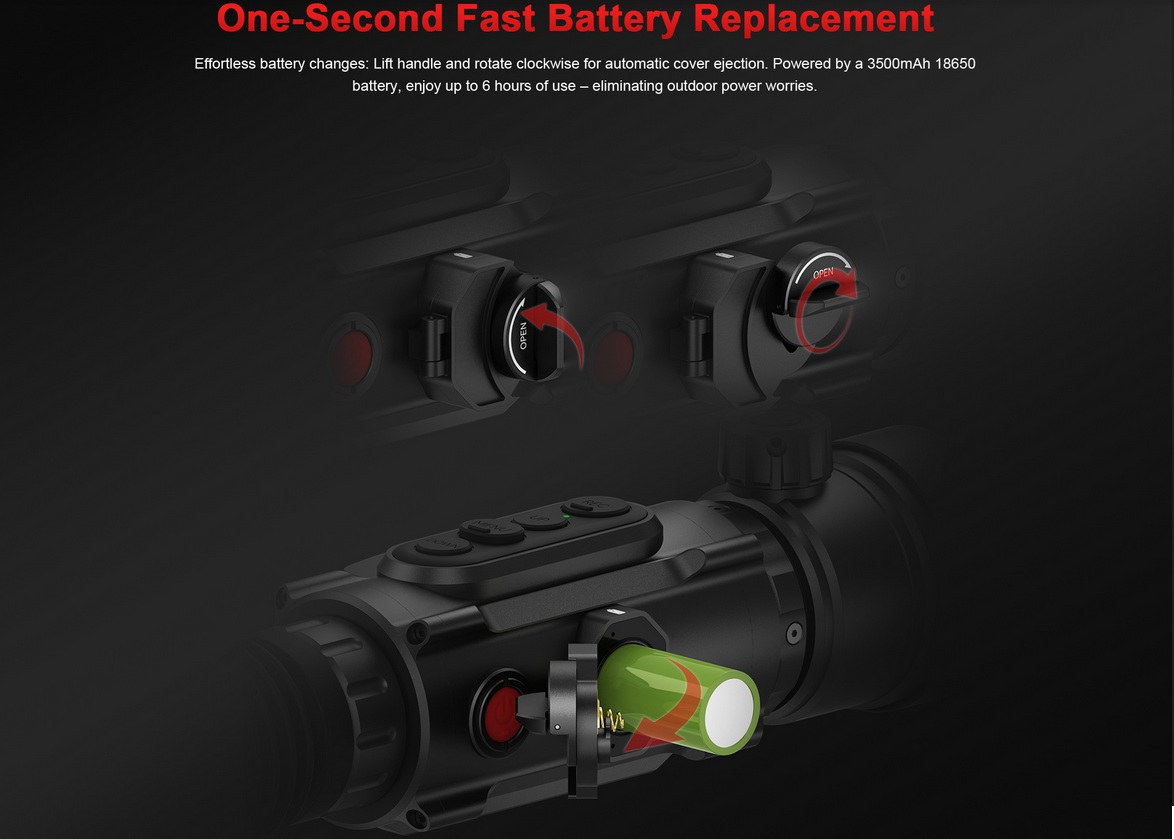 аккумулятор у прицела Sytong XM2.0-650L